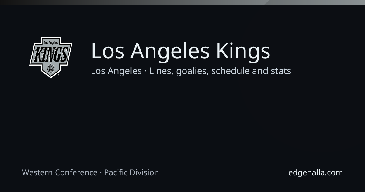 Los Angeles Kings Games 2026-27: Scores & Results | Edgehalla